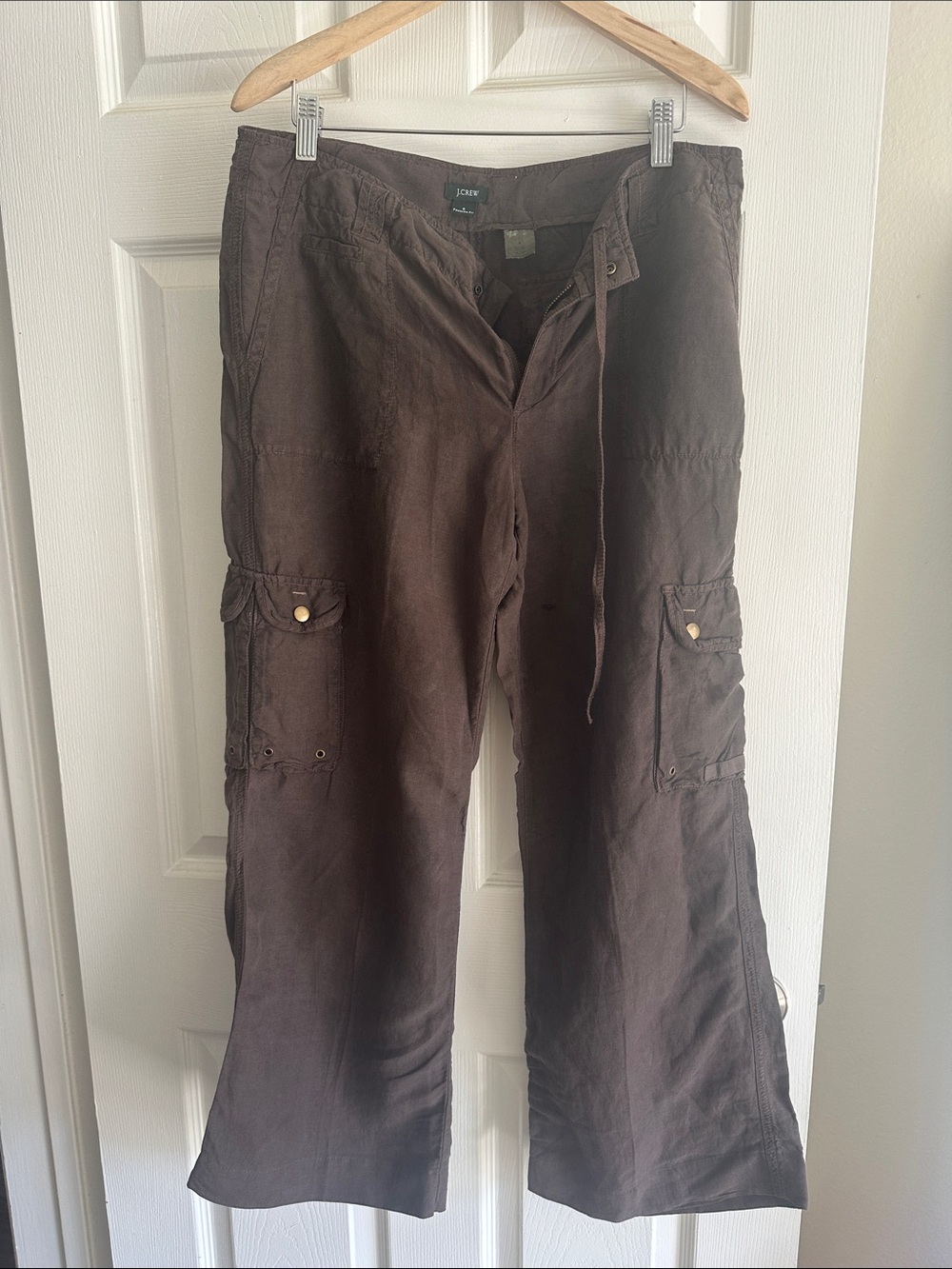 J. Crew Brown straight leg Cargo Pants